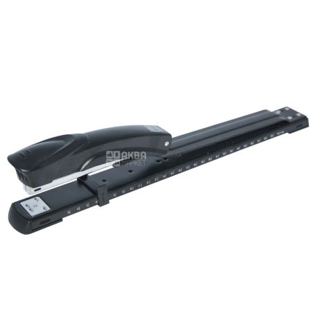 Buromax, The stapler extended on 20 sheets, black, metal, brackets No. 24, 26