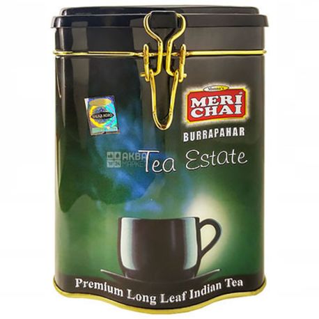 Meri Chai, Burrapahar, 200 г, Мері Чай, Буррапахар, чорний, крупнолистовий, ж/б