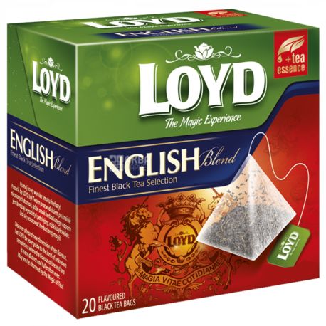 Loyd, English Breakfast, 20 пак., Чай Лойд, Английский завтрак, черный