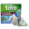 Loyd, Blackberry and Blueberry, 20 пак., Чай Лойд, Чорниця і Ожина, фруктовий