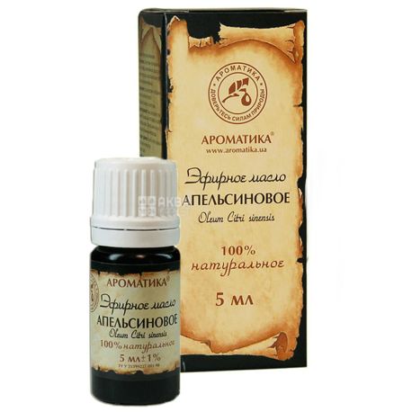 Essential Oil Natural Aromatika, Orange, 10 ml
