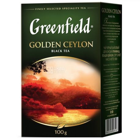  Greenfield, Golden Ceylon, 100 г, Чай Грінфілд, Голден Цейлон, чорний