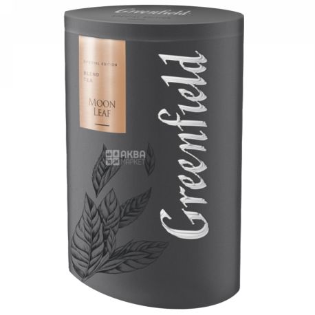 Greenfield, Moon Leaf, 100г, Чай Грінфілд, Мун Ліф, зелений і чорний розсипний, ж / б