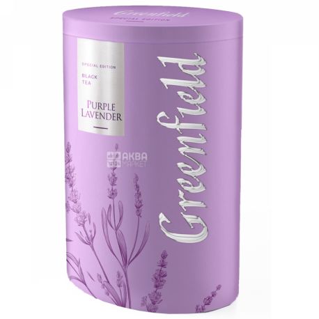 Greenfield, Purple Lavender, 100г, Чай Гринфилд, Перпл Лавендер, черный с шоколадом ,ж/б