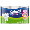 Selpak, Super Emici, 3 рул., Рушники кухонні Селпак, Поглинають олію, 3-шарові, 80 аркушів, 31х11 см