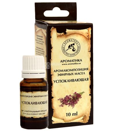 Aromakomposition of essential oils Soothing Aromatika, 10 ml