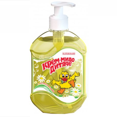 Quack-quack, Baby cream soap with chamomile extract, 500ml, TM Supermash