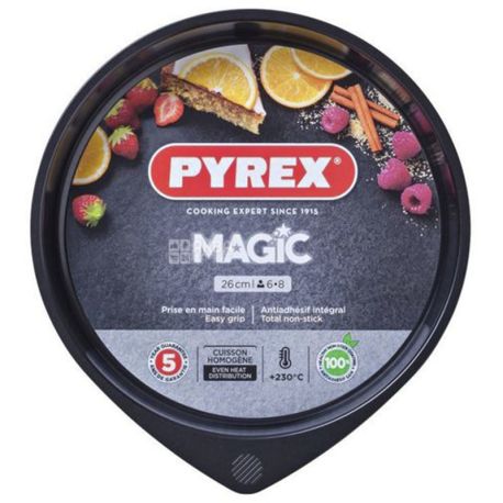 Pyrex Magic, Форма для пирога, металл, антипригарное покрытие, круглая, 26 см