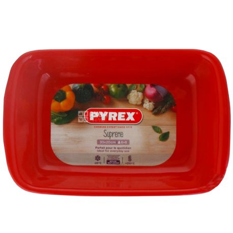 PYREX Форма SUPREME RED керамика