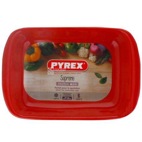PYREX Форма SUPREME RED кераміка