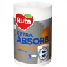 Ruta Extra Absorb, 1 рул., Бумажные полотенца суперпоглощающие Рута, белые, 3-х слойные, 20 м, 175 листов, 225х115мм