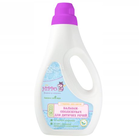 Hippo, 1 л, Бальзам-ополаскиватель для детских вещей