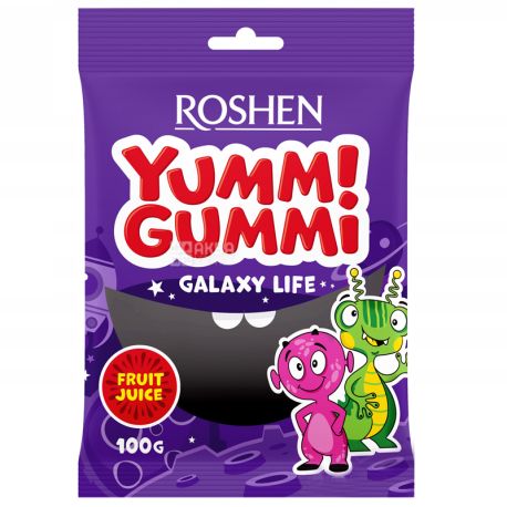 Roshen Yummi Gummi Galaxy Life, Jelly Sweets, 100 g, m / s