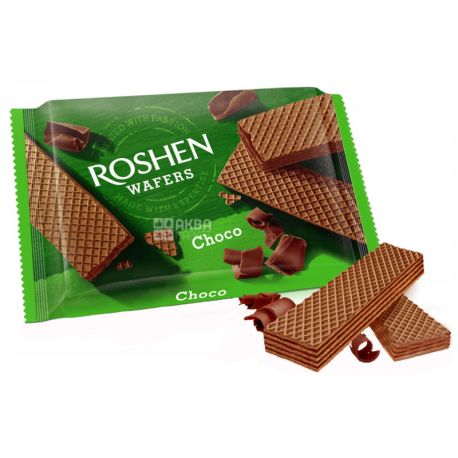 Roshen Wafers, Вафли с шоколадной начинкой, 72 г