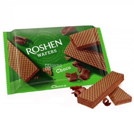 Roshen Wafers, Wafers with Chocolate Filling, 72 g