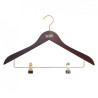 Вішалка для одягу з прищіпкою, червоне дерево, 44,5 см, ТМ Viland, 1 шт.