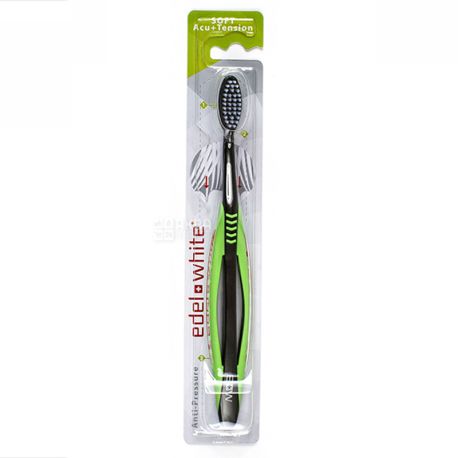 Edel White, Soft Acupressure Toothbrush, individual packaging