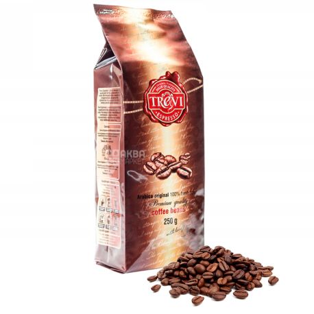 Trevi Espresso, 1 кг, Кава Треві Еспрессо, темного обсмаження, в зернах
