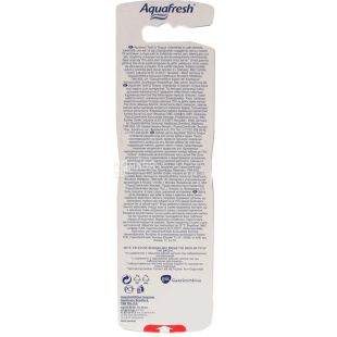 Aquafresh + Interdental, 1+1 шт., Аквафреш, Зубная щетка для зубов и языка, средней жесткости