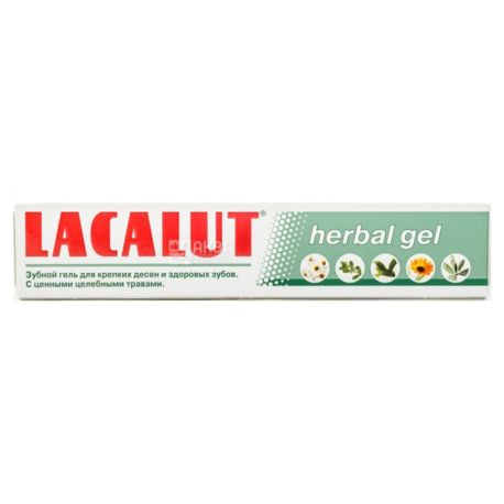 Lacalut Herbal gel, Зубний гель, 50 мл