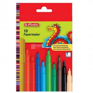  Herlitz, Фломастери Херліц, 2 мм, 10 шт.