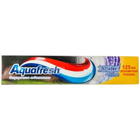Aquafresh, 125 мл, Зубная паста, Безупречное отбеливание