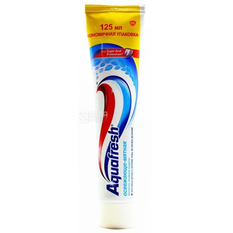 Aquafresh, Toothpaste, Refreshing Mint, 125 ml