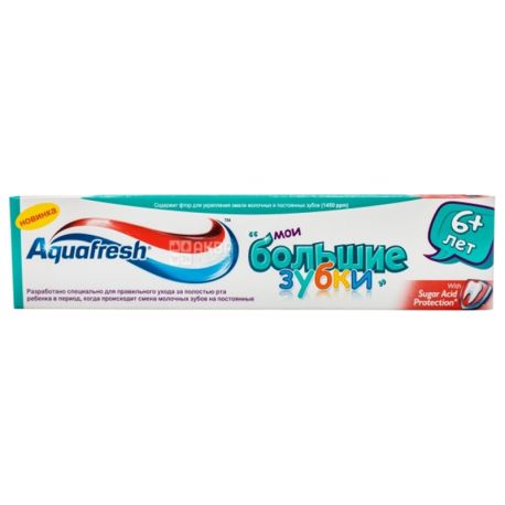 Aquafresh My big teeth, Toothpaste, For children, 6 +, 50 ml