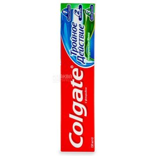 Colgate Triple Action, 150 мл, Зубна паста, Потрійна дія, Натуральна м'ята