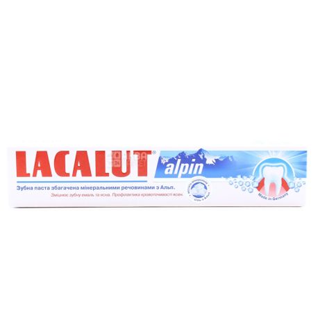 Lacalut Alpin, Зубная паста, 75 мл