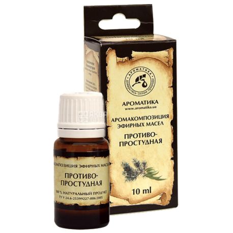 Aroma composition of essential oils Cough Aromatika, 10 ml