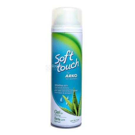  Arko Soft Touch Sensitive,  200 мл, Гель для бритья женский