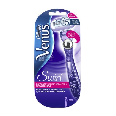 Venus Swirl, 1 шт., Станок для гоління, з 1 змінною касетою