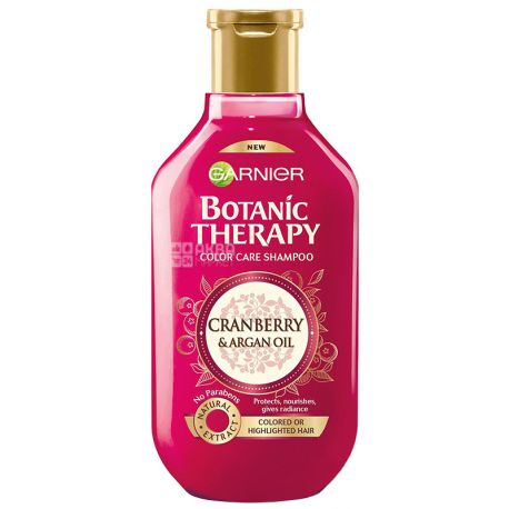 Garnier Botanic Therapy, 400 мл, Шампунь для зволоження волосся, Журавлина і Арганова масло