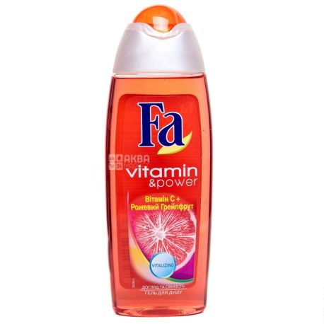 Fa Vitamin & Power, 250 мл, Гель для душа, Аромат Розового Грейпфрута