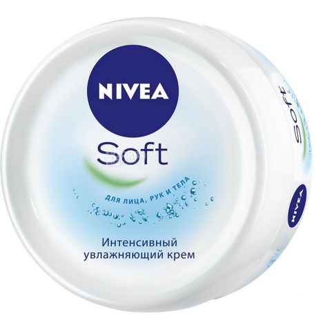 Nivea Soft, 100 мл, Крем для тела интенсивный Увлажняющий