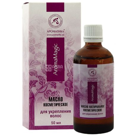 Cosmetic oil for hair strengthening, Aromatika, 50 ml