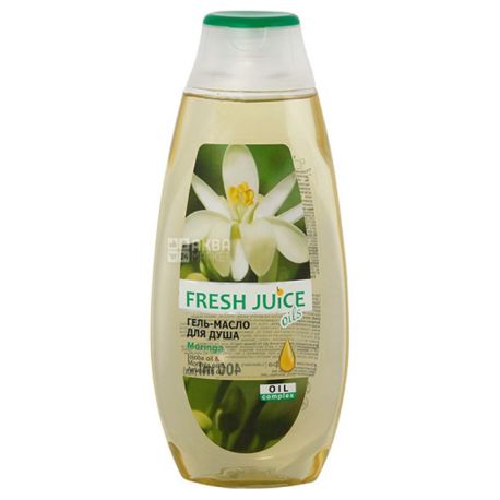 Fresh Juice, Moringa, 400 мл, Гель-масло для душа, Морінга