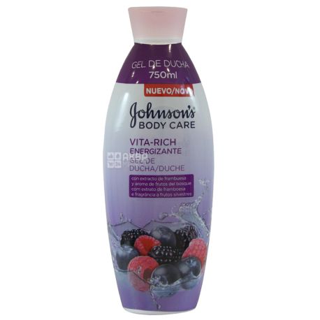 Johnson's Body Care Vita Rich, Гель для душа с ароматом лесных ягод, 750 мл