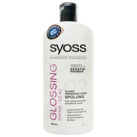 Syoss Glossing shine-seal, Бальзам для волос, 500 мл