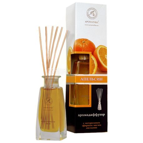 Aromadiffusor with essential oil Orange, Aromatika, 100 ml