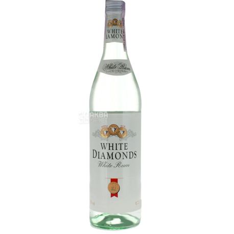 Rum White Diamonds White 0.7 l, transparent, 37.5%
