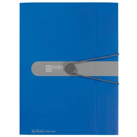 Herlitz, Папка на резинке, А4, синяя