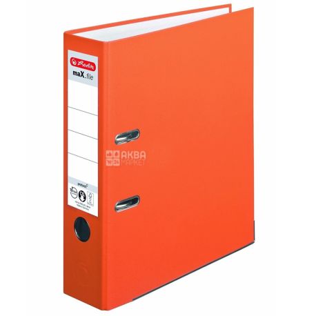 Herlitz, Папка-регистратор, А4, 8 см, оранжевая