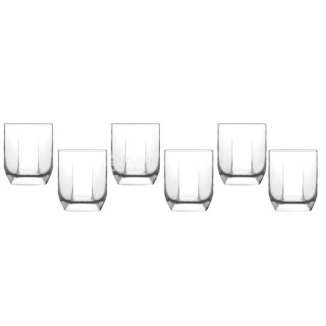 Set of glasses Tuan for whiskey, 320ml, glass, 6pcs