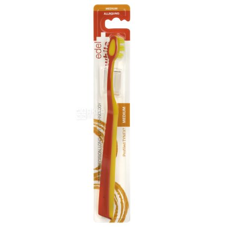 Edel White Allround, Medium Toothbrush, individual packaging