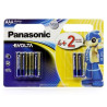 Panasonic Evolta, АAA, 6 шт., 1,5V, Батарейки лужні, LR03