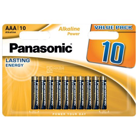 Panasonic Lasting Energy, AAA, 10 шт., 1,5 V, Батарейки лужні, LR03