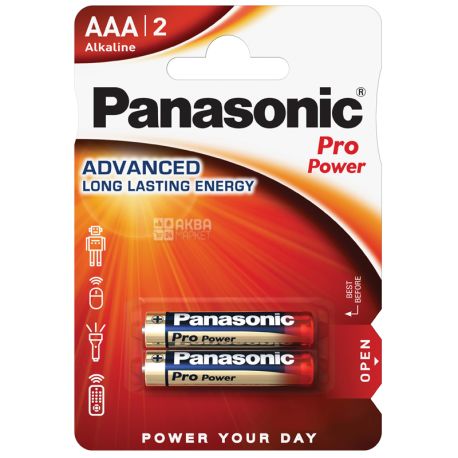 Panasonic Pro Power AAA BLI 2, Батарейка алкалиновая, 2 шт