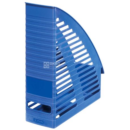 Tray for paper vertical Herlitz Round (Herlitz Round), blue, 8 cm